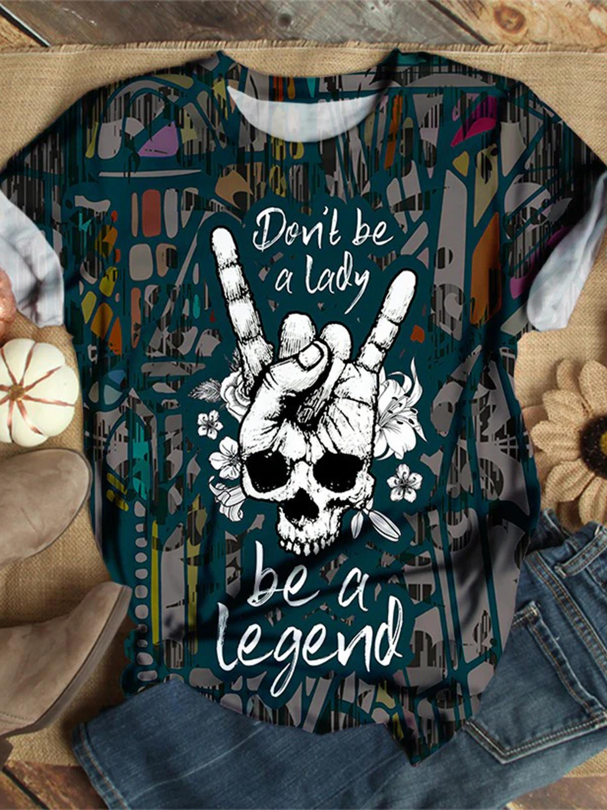 Skull Crew Neck T-shirt