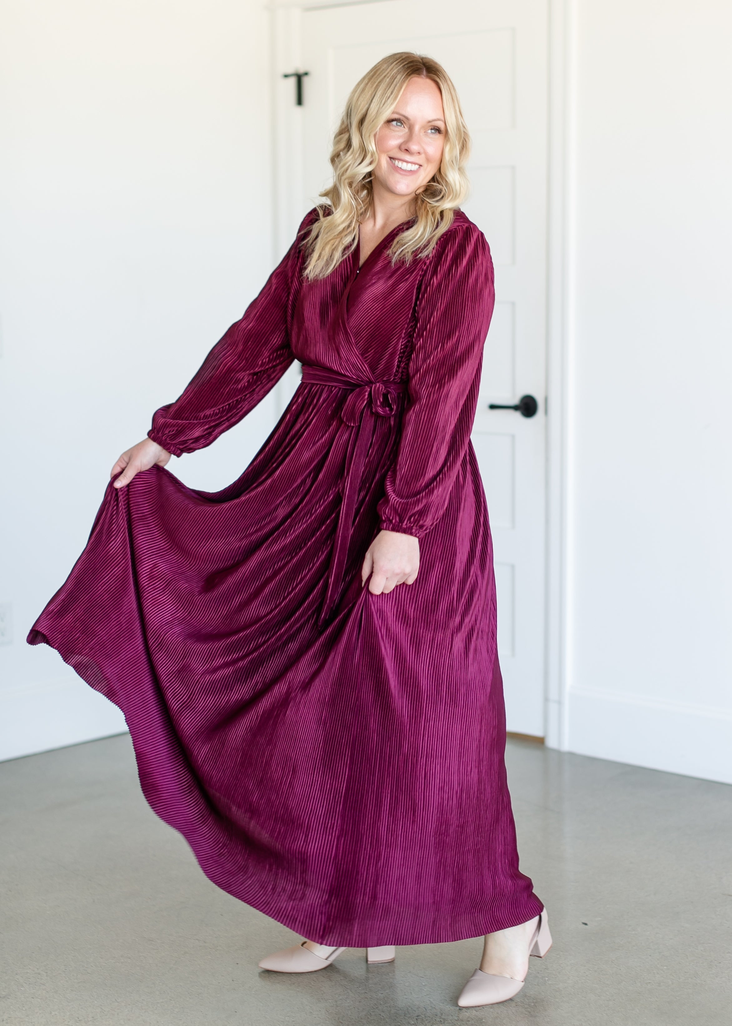 Marilyn Faux Wrap Maxi Dress