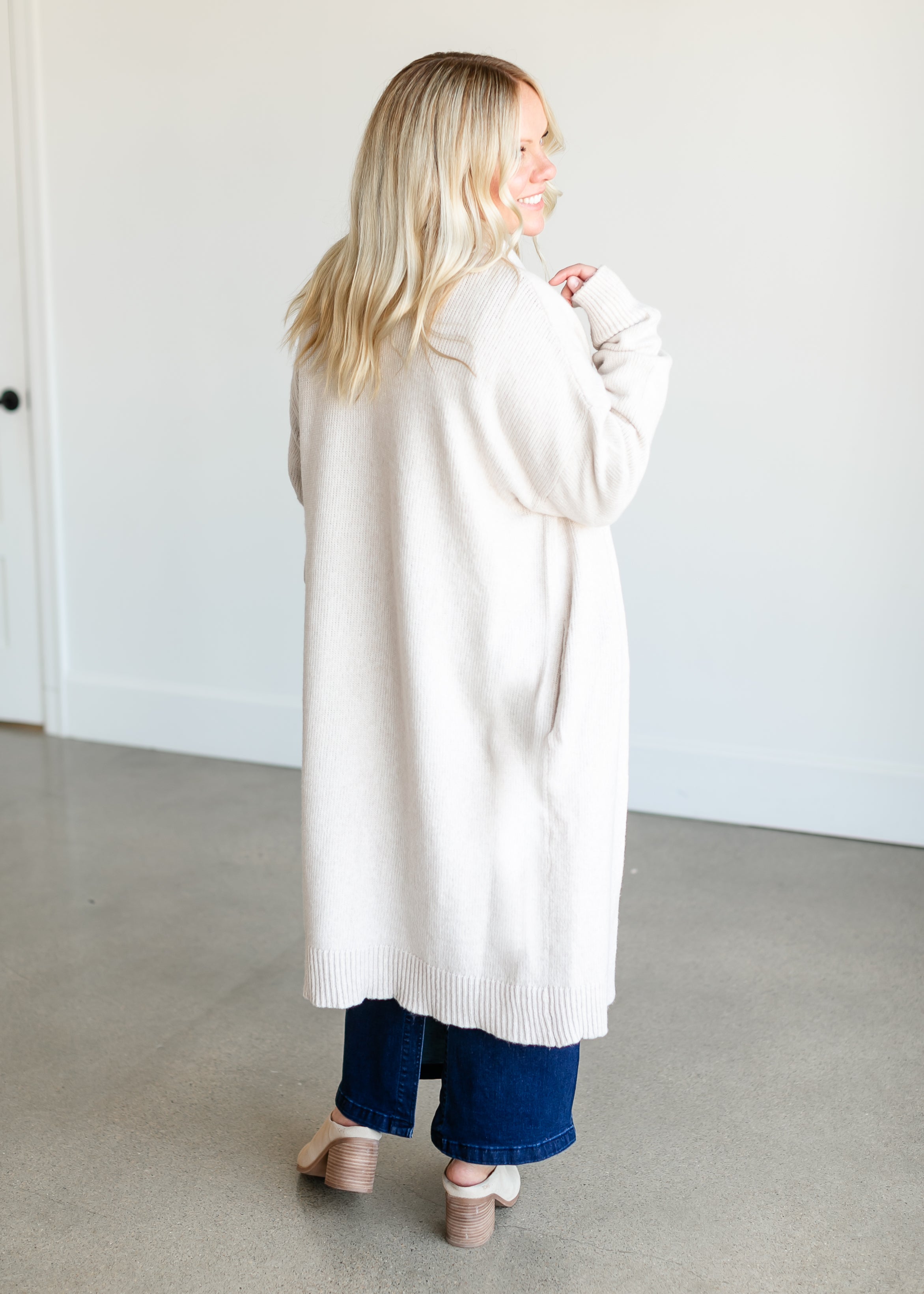 Phoebe Duster Open Front Sweater