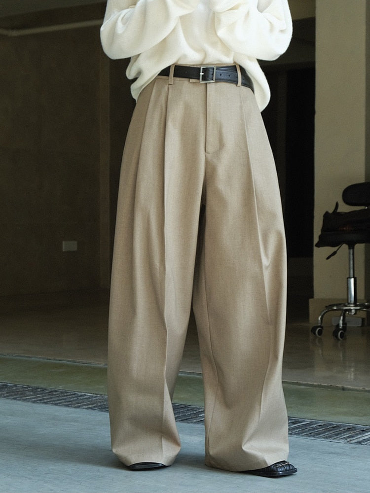 Classy Elegance Luxe Pleated Wide Leg Pants