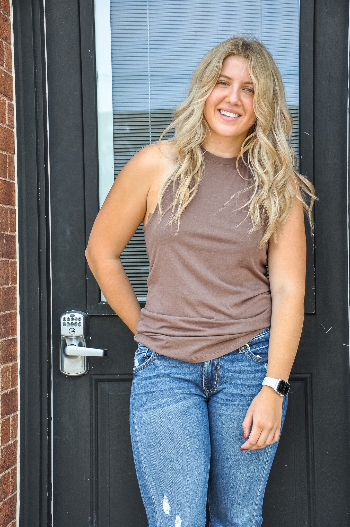 The Dumbbell Darlin' Twist Tank